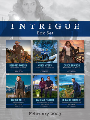 cover image of Intrigue Box Set Feb 2023/Spurred to Justice/Close Call in Colorado/Malice at the Marina/Shallow Grave/Biscayne Bay Breach/Honolul